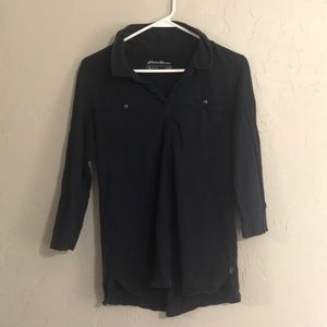 Eddie Bauer, pullover, small, navy shirt